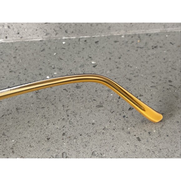 GUESS Eyeglasses Frames ONLY Full Rim Black Gold Tone GU 1301 BLK HNY 51-16 140 - Picture 5 of 13